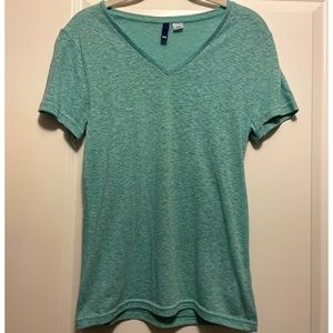 Seafoam green v-neck t-shirt